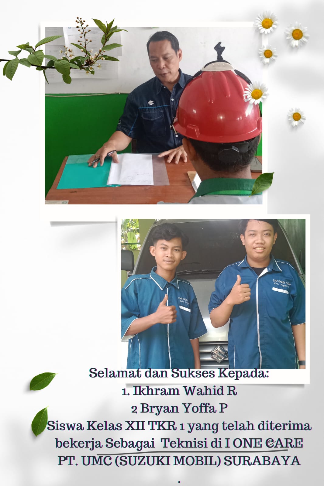 SMK Raden Patah Kota Mojokerto Melaksanakan Ujian Kompetensi Keahlian (UKK) 3 in 1