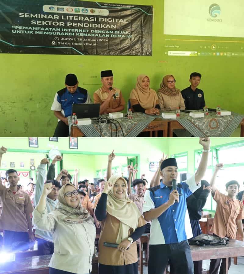 Menuju Masa Depan Digital: SMK Raden Patah Kota Mojokerto Berkolaborasi dengan Relawan TIK Kominfo Indonesia untuk Menggelar Seminar Literasi Digital